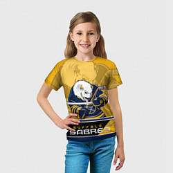 Футболка детская Buffalo Sabres, цвет: 3D-принт — фото 2