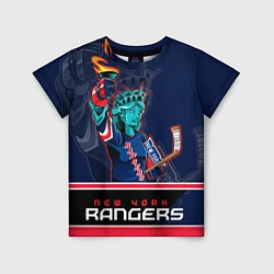 Футболка детская New York Rangers, цвет: 3D-принт