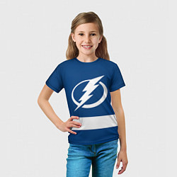 Футболка детская Tampa Bay Lightning, цвет: 3D-принт — фото 2