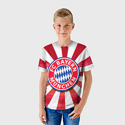 Футболка детская FC Bayern, цвет: 3D-принт — фото 2