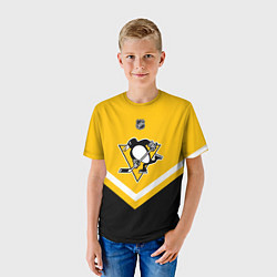 Футболка детская NHL: Pittsburgh Penguins, цвет: 3D-принт — фото 2