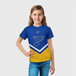 Футболка детская NHL: St. Louis Blues, цвет: 3D-принт — фото 2