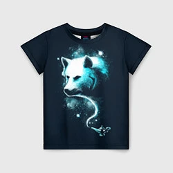 Детская футболка Галактический волк