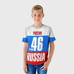 Футболка детская Russia: from 46, цвет: 3D-принт — фото 2