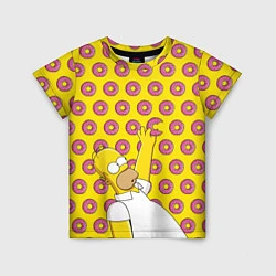 Детская футболка Пончики Гомера Симпсона