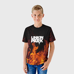 Футболка детская Linkin Park: Hell Flame, цвет: 3D-принт — фото 2