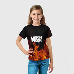 Футболка детская Linkin Park: Hell Flame, цвет: 3D-принт — фото 2