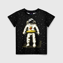 Футболка детская Космонавт с уточкой, цвет: 3D-принт