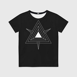 Футболка детская Темные треугольники, цвет: 3D-принт