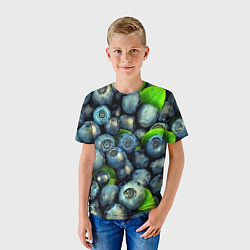 Футболка детская Голубика, цвет: 3D-принт — фото 2