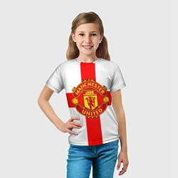 Футболка детская Manchester Utd: England, цвет: 3D-принт — фото 2