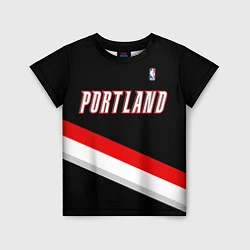 Футболка детская Portland Trail Blazers, цвет: 3D-принт