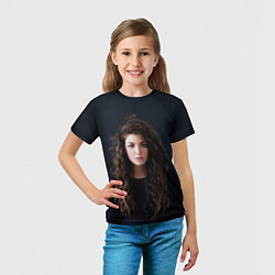 Футболка детская Lorde, цвет: 3D-принт — фото 2