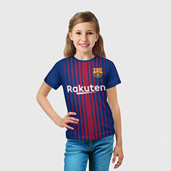 Футболка детская FCB Barcelona: Rakuten, цвет: 3D-принт — фото 2