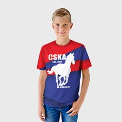 Футболка детская CSKA est. 1911, цвет: 3D-принт — фото 2