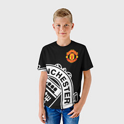 Футболка детская Man United: Black Collection, цвет: 3D-принт — фото 2