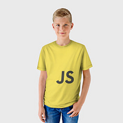 Футболка детская JavaScript, цвет: 3D-принт — фото 2