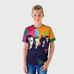 Футболка детская Coldplay, цвет: 3D-принт — фото 2