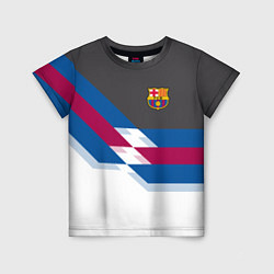 Футболка детская Barcelona FC: White style, цвет: 3D-принт