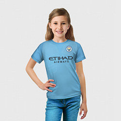 Футболка детская Man City FC: Sterling Home 17/18, цвет: 3D-принт — фото 2