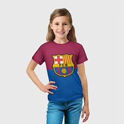 Футболка детская Barcelona FC: Duo Color, цвет: 3D-принт — фото 2