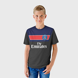 Футболка детская FC PSG: Fly Emirates, цвет: 3D-принт — фото 2