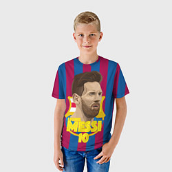 Футболка детская FCB Lionel Messi, цвет: 3D-принт — фото 2