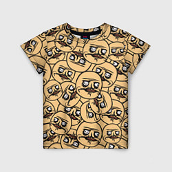Футболка детская Me Gusta pattern, цвет: 3D-принт
