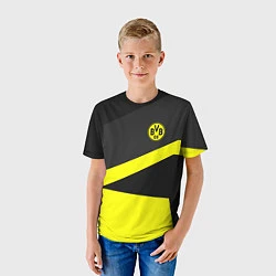 Футболка детская FC Borussia: Sport Geometry, цвет: 3D-принт — фото 2