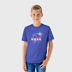 Футболка детская NASA: Blue Space, цвет: 3D-принт — фото 2