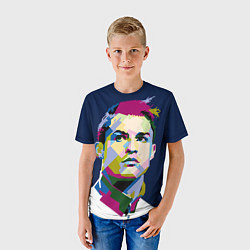 Футболка детская Cristiano Ronaldo Art, цвет: 3D-принт — фото 2