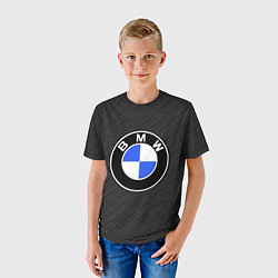 Футболка детская BMW CARBON БМВ КАРБОН, цвет: 3D-принт — фото 2
