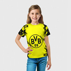 Футболка детская FC Borussia Dortmund: Yellow & Black, цвет: 3D-принт — фото 2