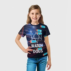 Футболка детская Watch Dogs, цвет: 3D-принт — фото 2