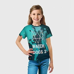 Футболка детская Watch Dogs 2: Network Hack, цвет: 3D-принт — фото 2