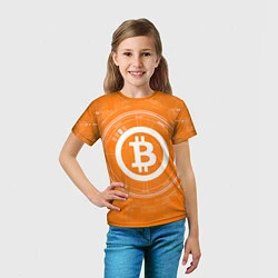 Футболка детская Bitcoin Tech, цвет: 3D-принт — фото 2