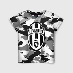 Футболка детская FC Juventus: Camouflage, цвет: 3D-принт