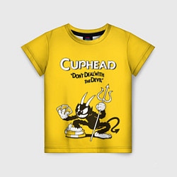 Футболка детская Cuphead: Black Devil, цвет: 3D-принт