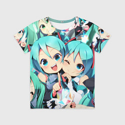 Футболка детская Vocaloid, цвет: 3D-принт