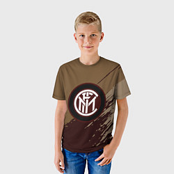 Футболка детская FC Inter: Abstract style, цвет: 3D-принт — фото 2