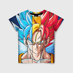 Футболка детская Colour Goku, цвет: 3D-принт