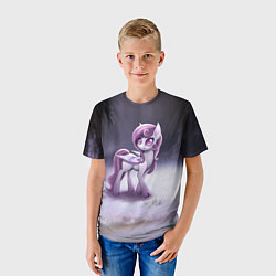 Футболка детская Violet Pony, цвет: 3D-принт — фото 2