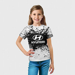 Футболка детская Hyundai: Black Spray, цвет: 3D-принт — фото 2