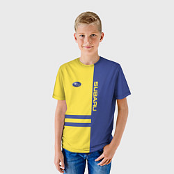 Футболка детская Subaru, цвет: 3D-принт — фото 2