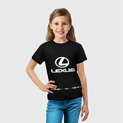 Футболка детская Lexus: Black Abstract, цвет: 3D-принт — фото 2