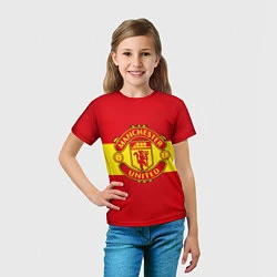 Футболка детская FC Man United: Red Style, цвет: 3D-принт — фото 2