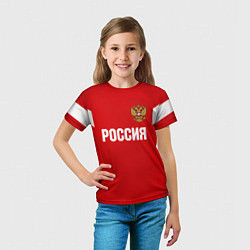 Футболка детская Сборная России, цвет: 3D-принт — фото 2