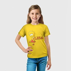 Футболка детская Lisa Simpson, цвет: 3D-принт — фото 2