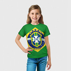 Футболка детская CBF Brazil, цвет: 3D-принт — фото 2