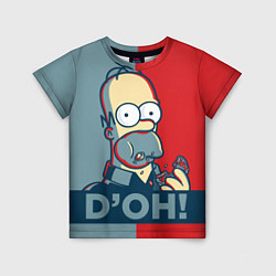 Футболка детская Homer Simpson DOH!, цвет: 3D-принт